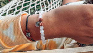 bracelet with a gratitude symbol